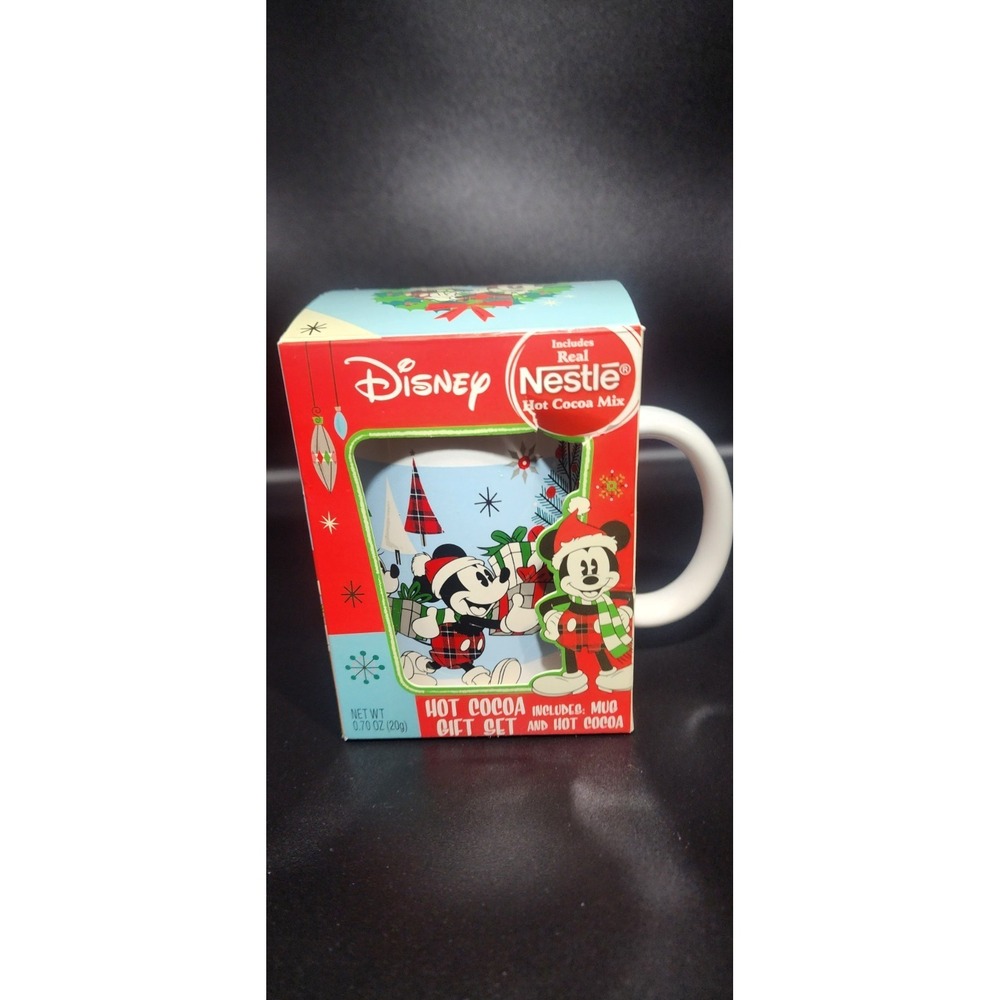 Disney & Nestle Mickey Mouse Hot Cocoa Gift Set Coffee Cup Mug NIB 2021